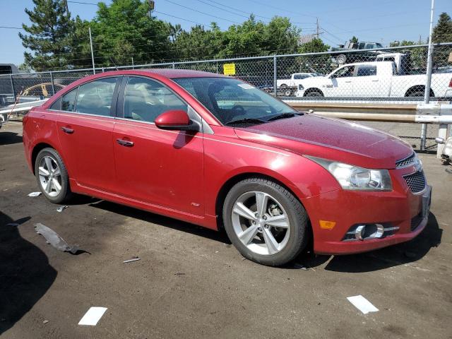 1G1PE5SB2D7228714 - 2013 CHEVROLET CRUZE LT RED photo 4