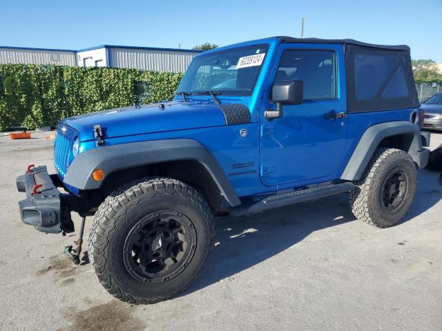 1C4AJWAG8FL726390 - 2015 JEEP WRANGLER SPORT BLUE photo 1