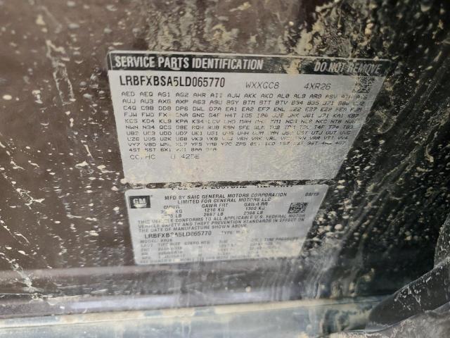 LRBFXBSA5LD065770 - 2020 BUICK ENVISION PREFERRED BROWN photo 12