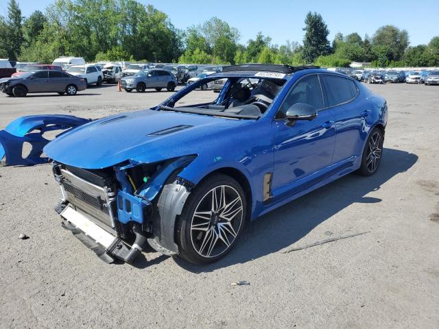 KNAE55LC4N6110108 - 2022 KIA STINGER GT2 BLUE photo 1