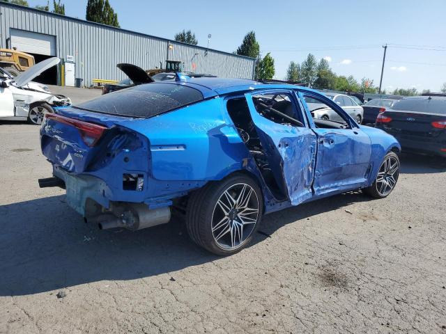 KNAE55LC4N6110108 - 2022 KIA STINGER GT2 BLUE photo 3