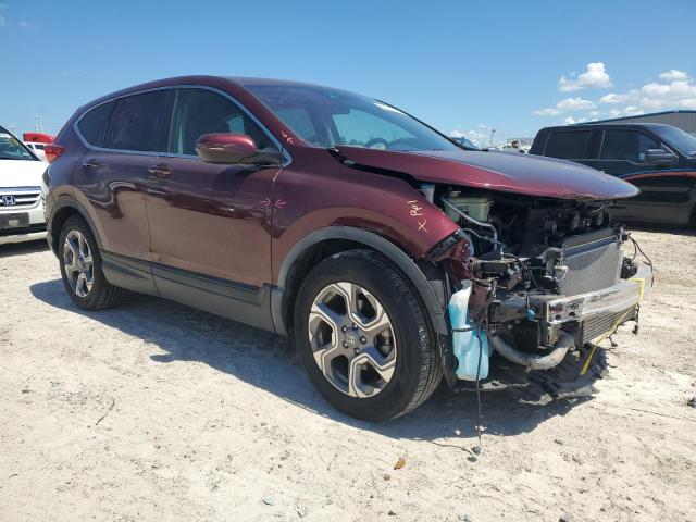 7FARW1H52KE031593 - 2019 HONDA CR-V EX BURGUNDY photo 4