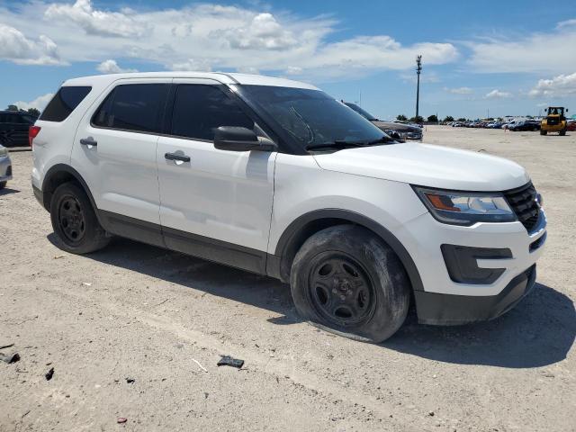 1FM5K8AR0JGA37615 - 2018 FORD EXPLORER POLICE INTERCEPTOR WHITE photo 4