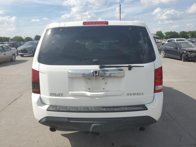 5FNYF3H79CB004638 - 2012 HONDA PILOT EXLN WHITE photo 6