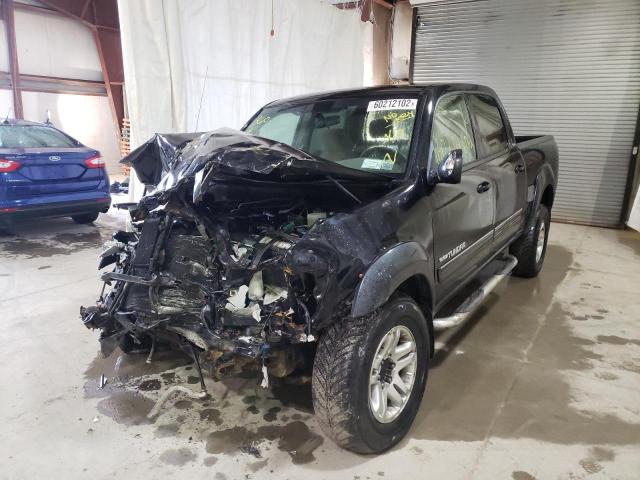 5TBDT44196S540920 - 2006 TOYOTA TUNDRA DOUBLE CAB SR5 BLACK photo 2