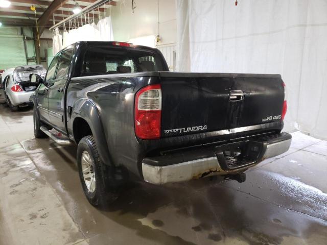 5TBDT44196S540920 - 2006 TOYOTA TUNDRA DOUBLE CAB SR5 BLACK photo 3