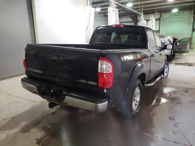 5TBDT44196S540920 - 2006 TOYOTA TUNDRA DOUBLE CAB SR5 BLACK photo 4