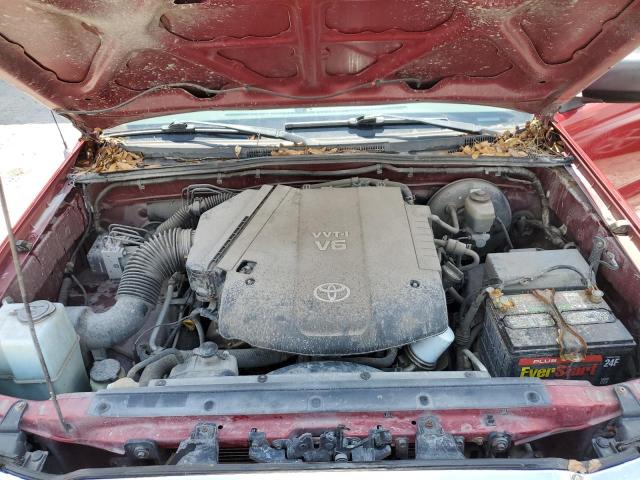 5TETU62N56Z158128 - 2006 TOYOTA TACOMA PRERUNNER ACCESS CAB RED photo 11