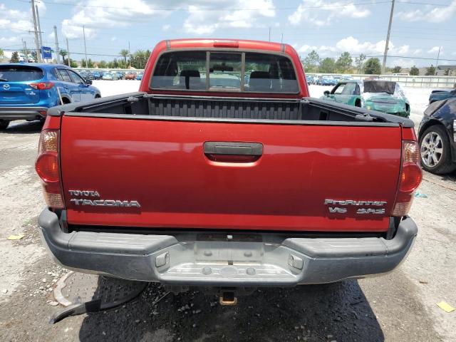 5TETU62N56Z158128 - 2006 TOYOTA TACOMA PRERUNNER ACCESS CAB RED photo 6