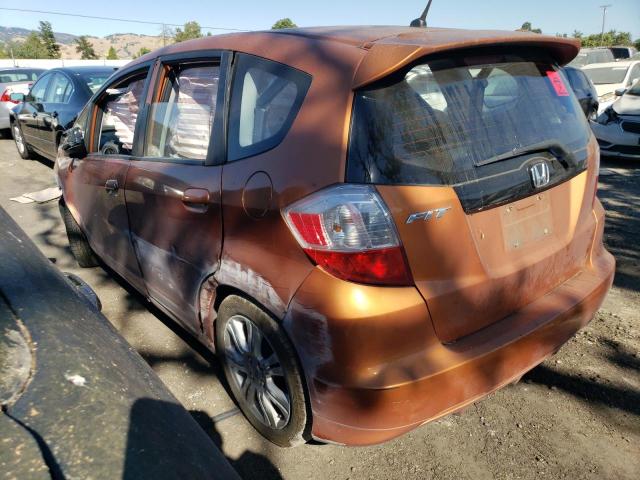 JHMGE8H48AS021544 - 2010 HONDA FIT SPORT ORANGE photo 2