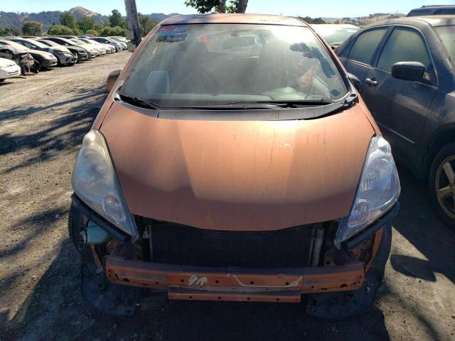 JHMGE8H48AS021544 - 2010 HONDA FIT SPORT ORANGE photo 5