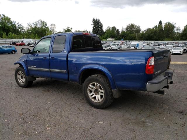 5TBBT44135S466383 - 2005 TOYOTA TUNDRA ACCESS CAB SR5 BLUE photo 2