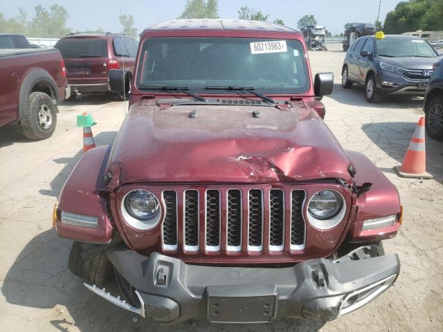 1C4JJXP69MW864729 - 2021 JEEP WRANGLER U SAHARA 4XE MAROON photo 5