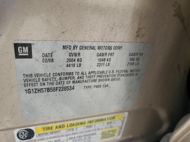 1G1ZH57B58F228534 - 2008 CHEVROLET MALIBU 1LT 棕色 照片 12