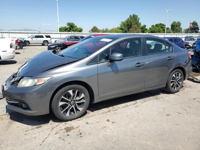 19XFB2F94DE060429 - 2013 HONDA CIVIC EXL GRAY photo 1
