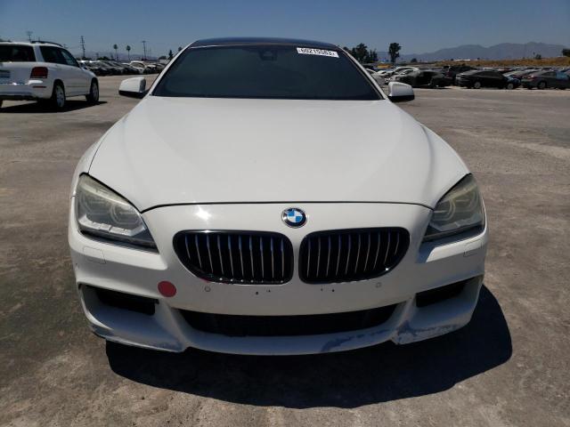 WBA6B2C53FGB99522 - 2015 BMW 650 I GRAN COUPE WHITE photo 5