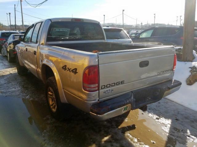 1D7HG38N63S216191 - 2003 DODGE DAKOTA QUAD SPORT  photo 3