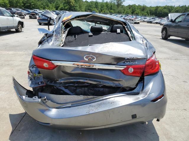 JN1BV7AR6EM699430 - 2014 INFINITI Q50 BASE GRAY photo 6