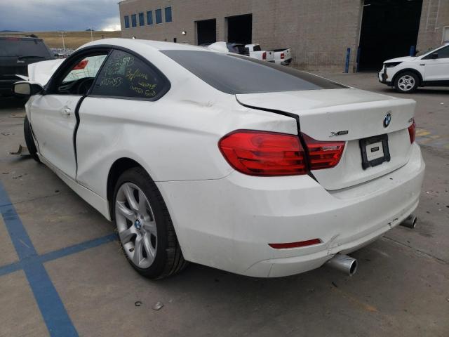 WBA3R5C54EK188098 - 2014 BMW 435 XI WHITE photo 3