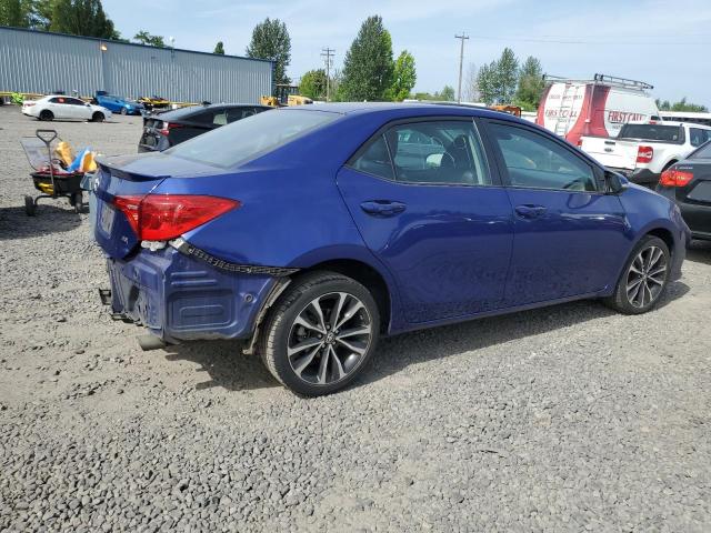 2T1BURHE6KC210628 - 2019 TOYOTA COROLLA L ლურჯი ფოტო 3