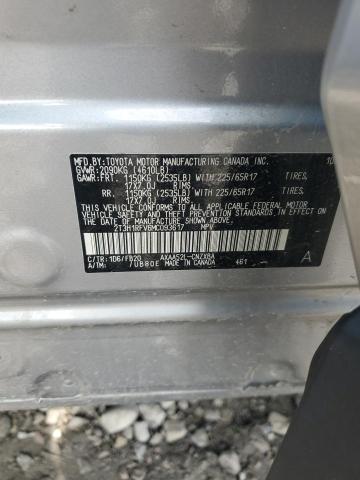 2T3H1RFV6MC093617 - 2021 TOYOTA RAV4 LE SILVER photo 14