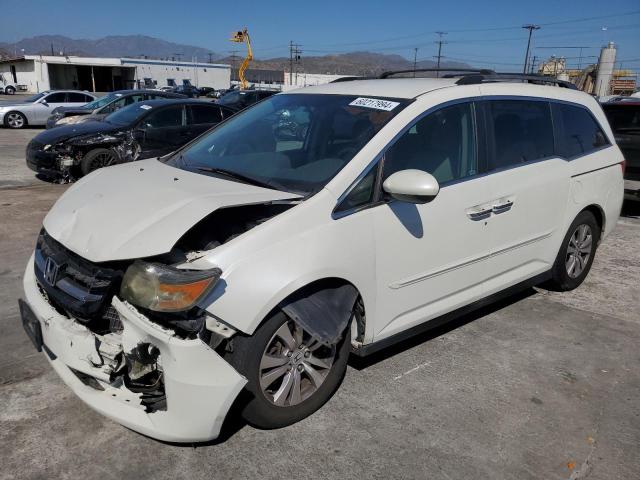 5FNRL5H40EB105973 - 2014 HONDA ODYSSEY EX WHITE photo 1