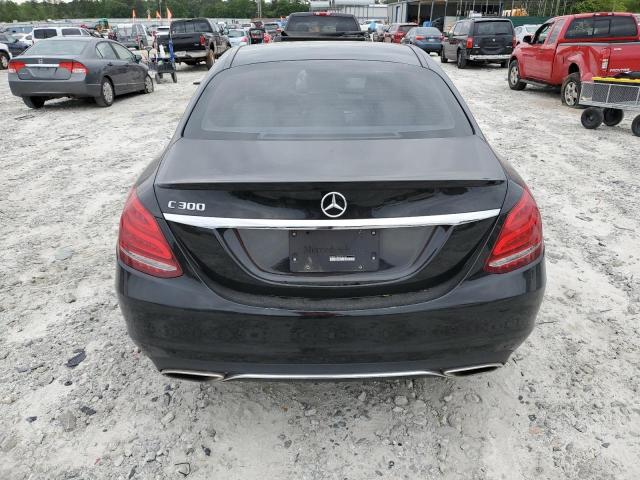 WDDWF4JB6GR152182 - 2016 MERCEDES-BENZ C 300 BLACK photo 6