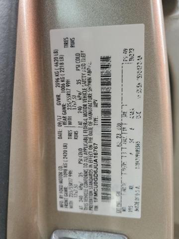 1FMCU0GD6JUA16767 - 2018 FORD ESCAPE SE Marron photo 13