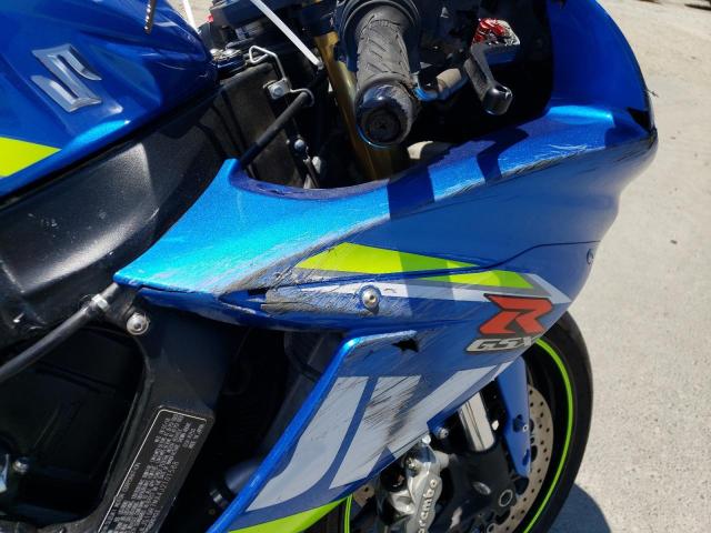 JS1GR7MA4J2101588 - 2018 SUZUKI GSX-R750 BLUE photo 9