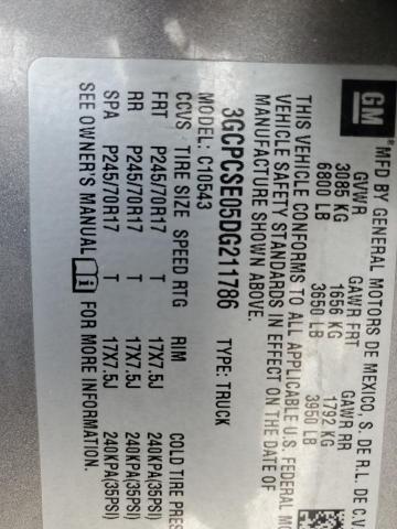 3GCPCSE05DG211786 - 2013 CHEVROLET SILVERADO C1500 LT 灰色 照片 13