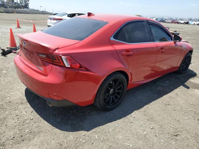 JTHBA1D22G5020575 - 2016 LEXUS IS 200T RED photo 3