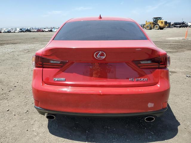 JTHBA1D22G5020575 - 2016 LEXUS IS 200T RED photo 6