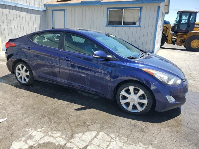 5NPDH4AE5DH212588 - 2013 HYUNDAI ELANTRA GLS BLUE photo 4