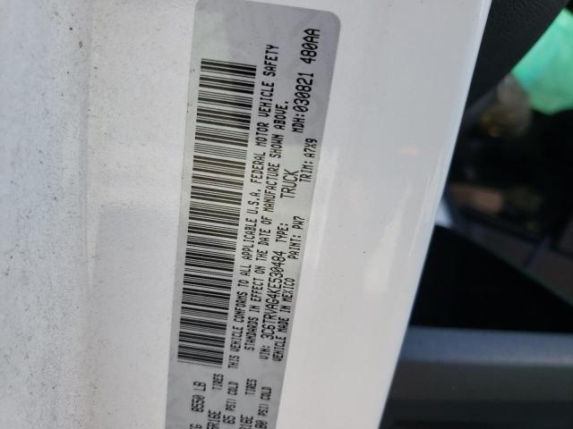 3C6TRVAG4KE530484 - 2019 RAM PROMASTER 1500 STANDARD WHITE photo 10