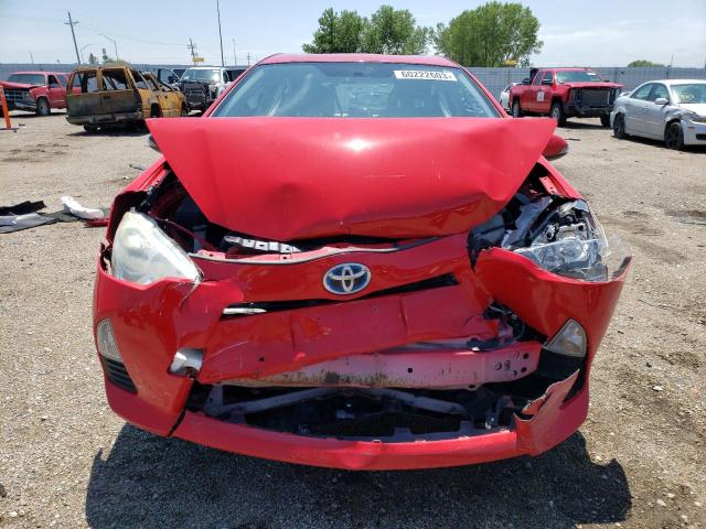 JTDKDTB34D1528954 - 2013 TOYOTA PRIUS C RED photo 5