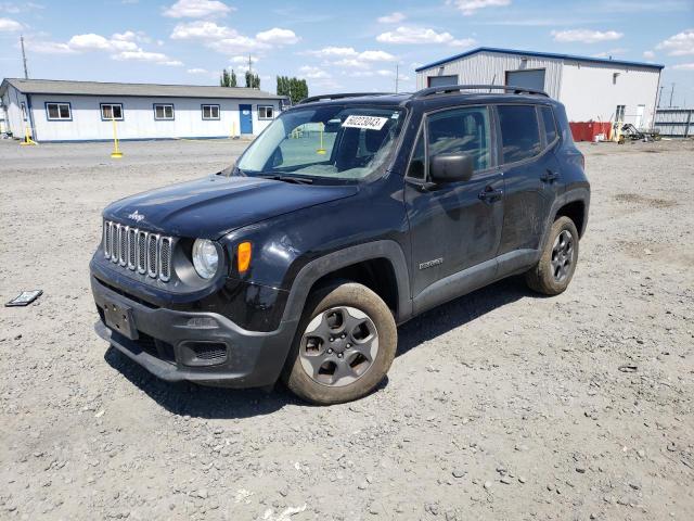 ZACCJBABXHPG56458 - 2017 JEEP RENEGADE SPORT BLACK photo 1