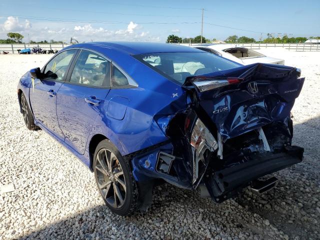 19XFC2F85ME202873 - 2021 HONDA CIVIC SPORT 蓝色 照片 3