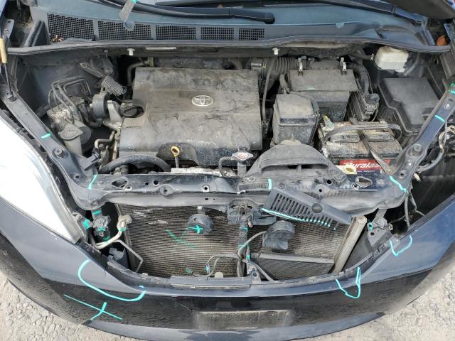 5TDKK3DC2BS091040 - 2011 TOYOTA SIENNA LE BLACK photo 12