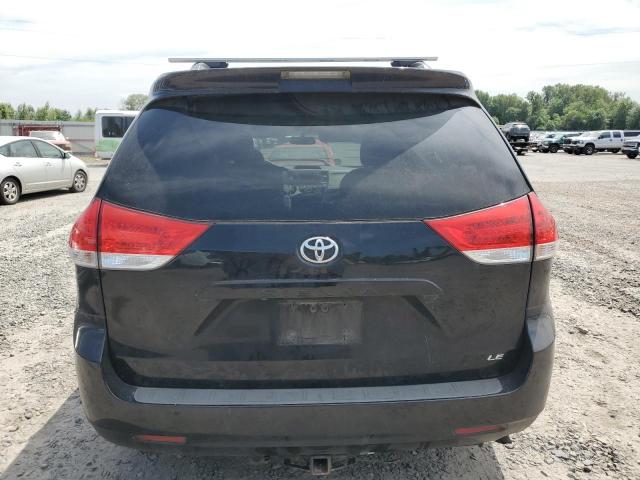 5TDKK3DC2BS091040 - 2011 TOYOTA SIENNA LE BLACK photo 6
