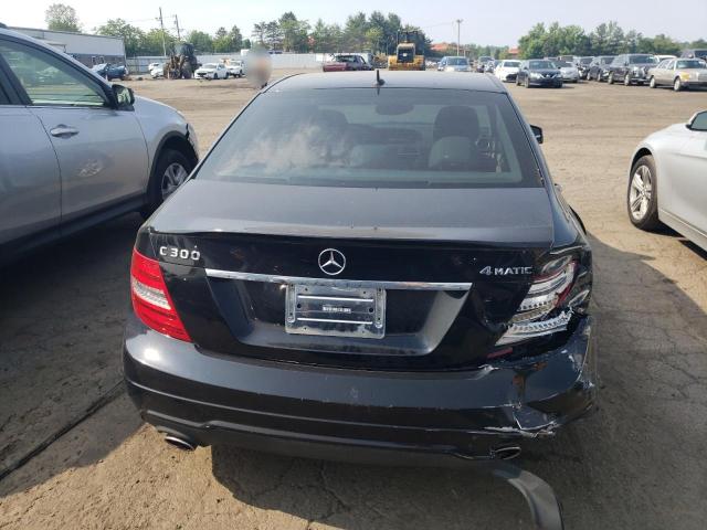 WDDGF8AB9DR275126 - 2013 MERCEDES-BENZ C 300 4MATIC BLACK photo 6
