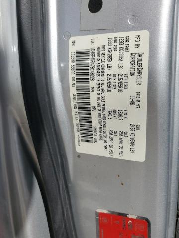 1D4GP45R47B148226 - 2007 DODGE CARAVAN SXT SILVER photo 13