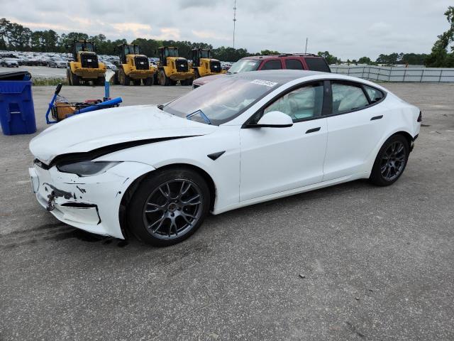 5YJSA1E50NF476127 - 2022 TESLA MODEL S 白色 照片 1