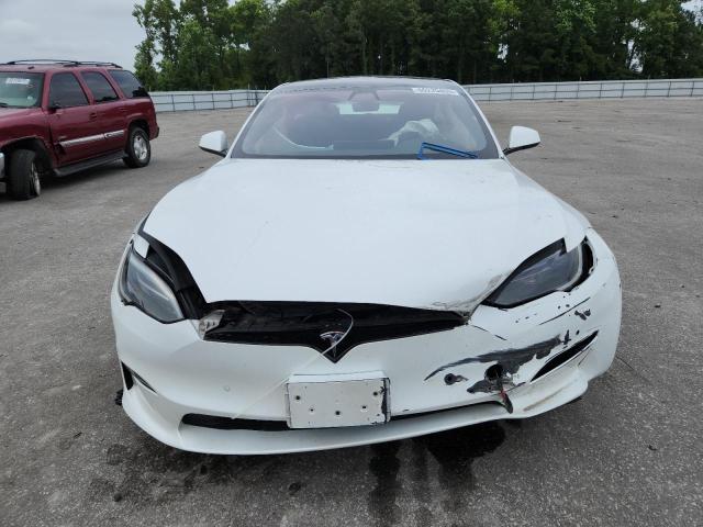 5YJSA1E50NF476127 - 2022 TESLA MODEL S 白色 照片 5