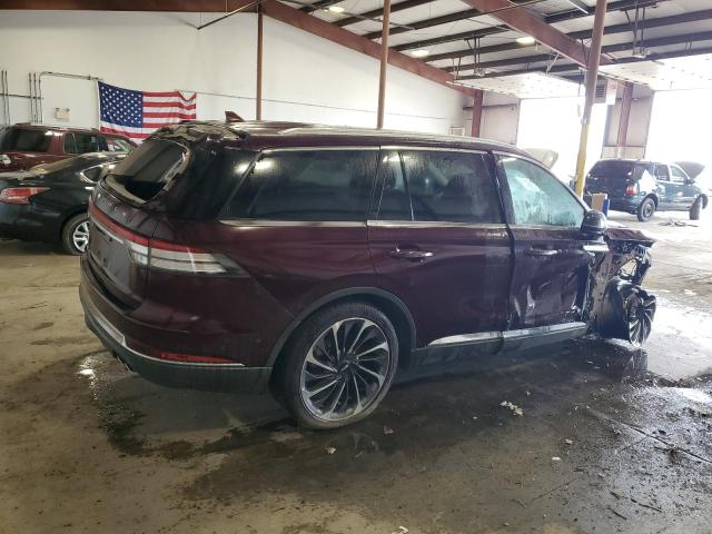 5LM5J7XC7LGL10548 - 2020 LINCOLN AVIATOR RESERVE BURGUNDY photo 3