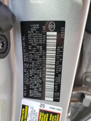 4T1G11AK3PU080197 - 2023 TOYOTA CAMRY SE NIGHT SHADE SILVER photo 13