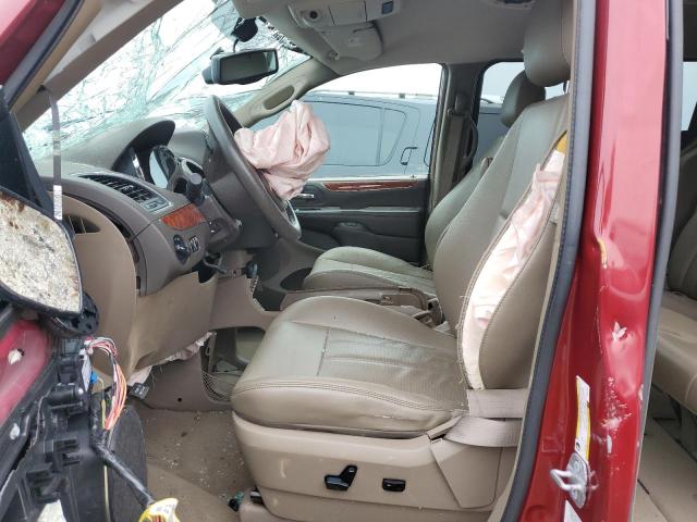 2C4RC1CG1ER374384 - 2014 CHRYSLER TOWN & COU TOURING L RED photo 7