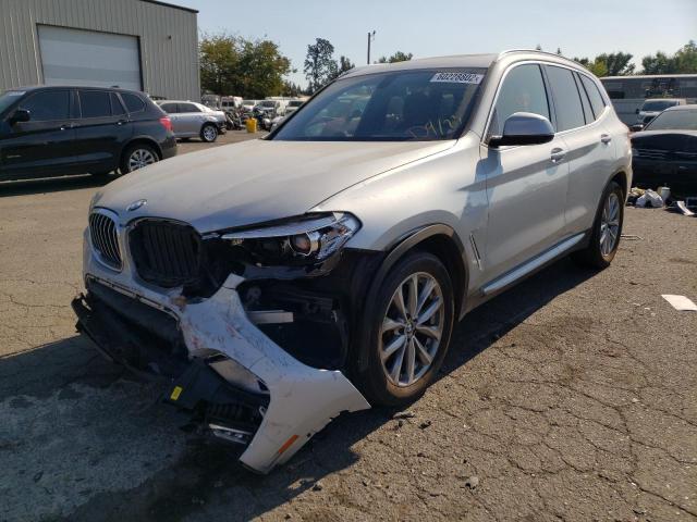 5UXTR9C59JLD68483 - 2018 BMW X3 XDRIVE30I SILVER photo 2