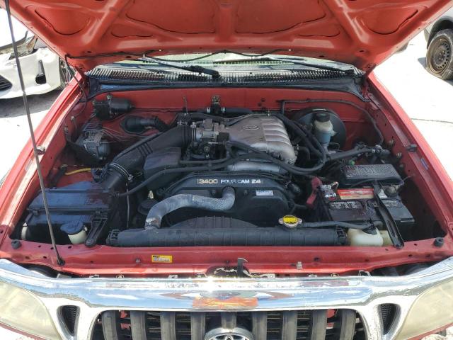 5TESN92N04Z359006 - 2004 TOYOTA TACOMA XTRACAB PRERUNNER წითელი ფოტო 11