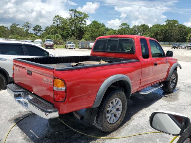 5TESN92N04Z359006 - 2004 TOYOTA TACOMA XTRACAB PRERUNNER წითელი ფოტო 3