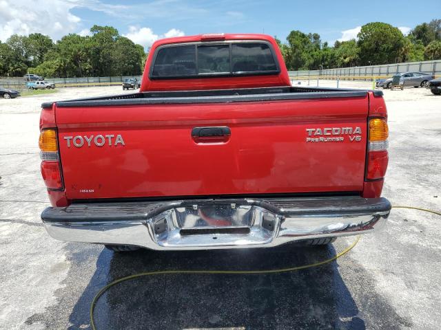 5TESN92N04Z359006 - 2004 TOYOTA TACOMA XTRACAB PRERUNNER წითელი ფოტო 6